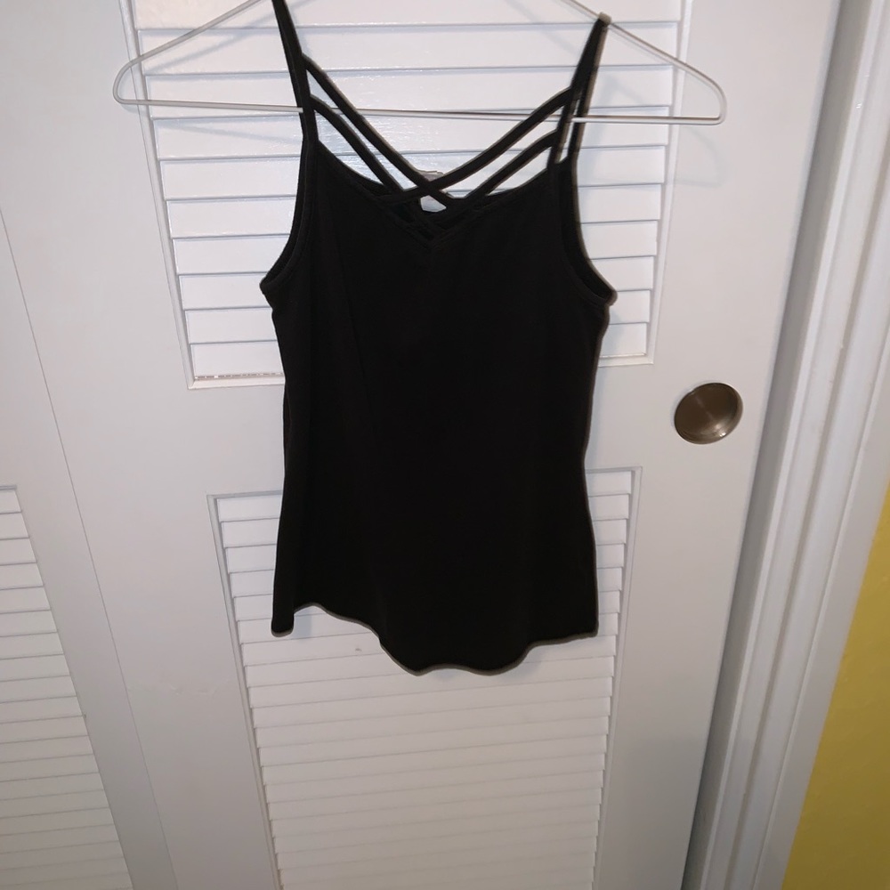 Justice black tank top